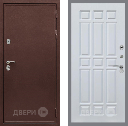 Входная металлическая Дверь Рекс (REX) 5А FL-33 Белый ясень в Балашихе
