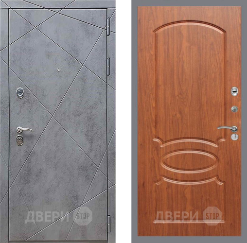 Входная металлическая Дверь Рекс (REX) 13 Бетон Темный FL-128 Морёная берёза в Балашихе