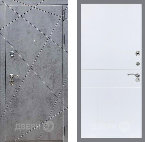 Входная металлическая Дверь Рекс (REX) 13 Бетон Темный FL-290 Силк Сноу в Балашихе