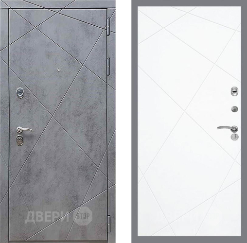 Входная металлическая Дверь Рекс (REX) 13 Бетон Темный FL-291 Силк Сноу в Балашихе
