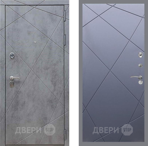 Входная металлическая Дверь Рекс (REX) 13 Бетон Темный FL-291 Силк титан в Балашихе