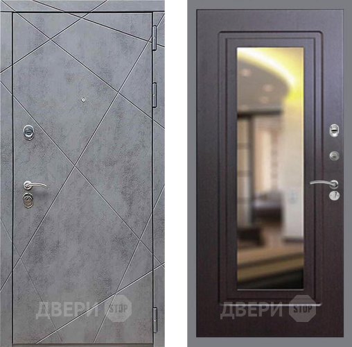 Входная металлическая Дверь Рекс (REX) 13 Бетон Темный FLZ-120 Венге в Балашихе