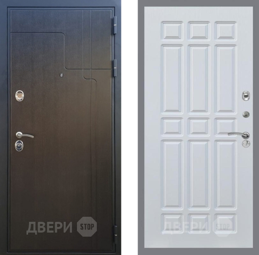 Входная металлическая Дверь Рекс (REX) Премиум-246 FL-33 Белый ясень в Балашихе