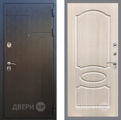 Входная металлическая Дверь Рекс (REX) Премиум-246 FL-128 Беленый дуб в Балашихе