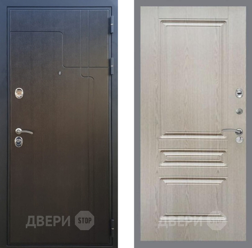 Входная металлическая Дверь Рекс (REX) Премиум-246 FL-243 Беленый дуб в Балашихе