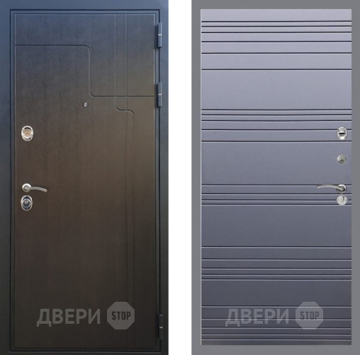 Входная металлическая Дверь Рекс (REX) Премиум-246 Line Силк титан в Балашихе