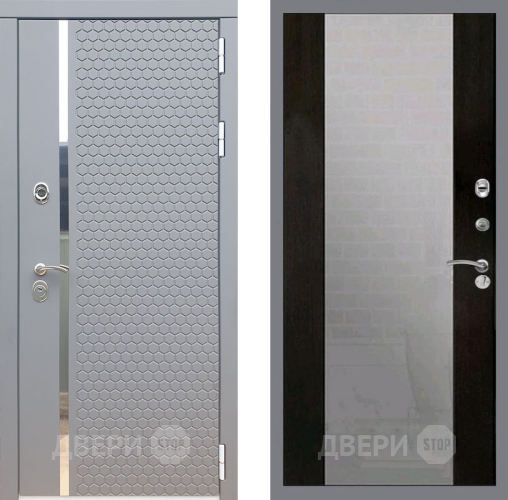 Входная металлическая Дверь Рекс (REX) 24 СБ-16 Зеркало Венге в Балашихе