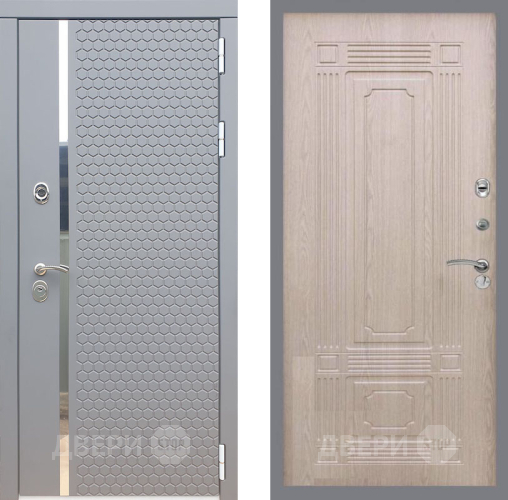 Входная металлическая Дверь Рекс (REX) 24 FL-2 Беленый дуб в Балашихе