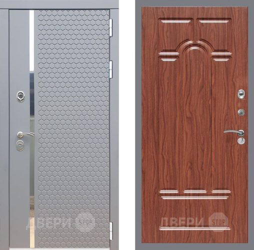 Входная металлическая Дверь Рекс (REX) 24 FL-58 орех тисненый в Балашихе