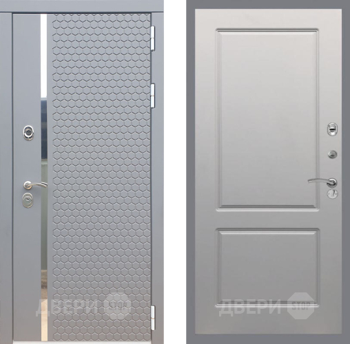 Входная металлическая Дверь Рекс (REX) 24 FL-117 Грей софт в Балашихе