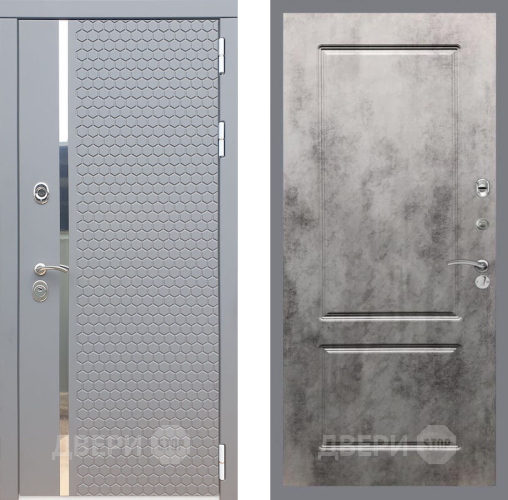 Входная металлическая Дверь Рекс (REX) 24 FL-117 Бетон темный в Балашихе