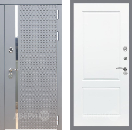 Входная металлическая Дверь Рекс (REX) 24 FL-117 Силк Сноу в Балашихе