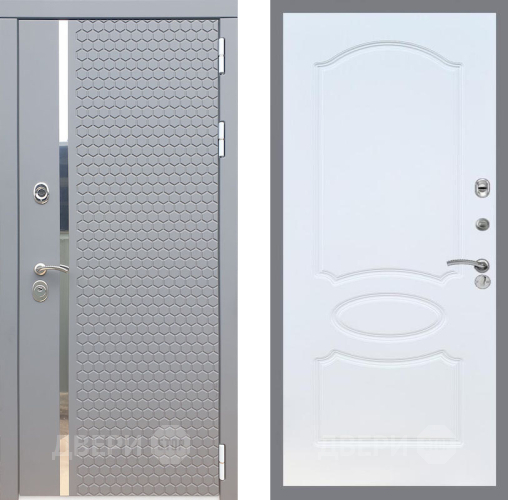 Входная металлическая Дверь Рекс (REX) 24 FL-128 Белый ясень в Балашихе