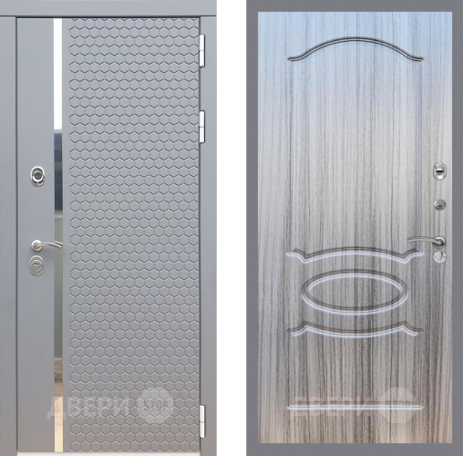 Входная металлическая Дверь Рекс (REX) 24 FL-128 Сандал грей в Балашихе