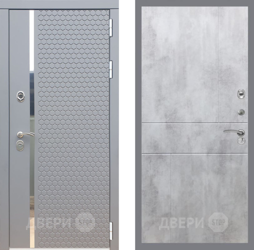 Входная металлическая Дверь Рекс (REX) 24 FL-290 Бетон светлый в Балашихе