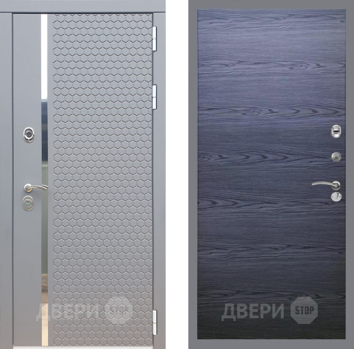 Входная металлическая Дверь Рекс (REX) 24 GL Дуб тангенальный черный в Балашихе