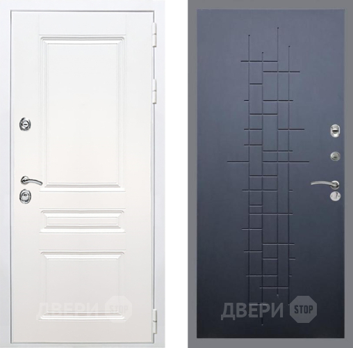 Входная металлическая Дверь Рекс (REX) Премиум-н Силк Сноу FL-289 Ясень черный в Балашихе