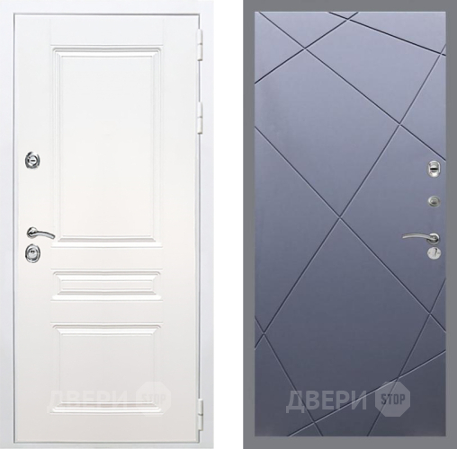 Входная металлическая Дверь Рекс (REX) Премиум-н Силк Сноу FL-291 Силк титан в Балашихе