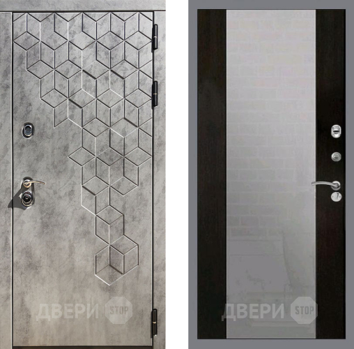 Входная металлическая Дверь Рекс (REX) 23 СБ-16 Зеркало Венге в Балашихе