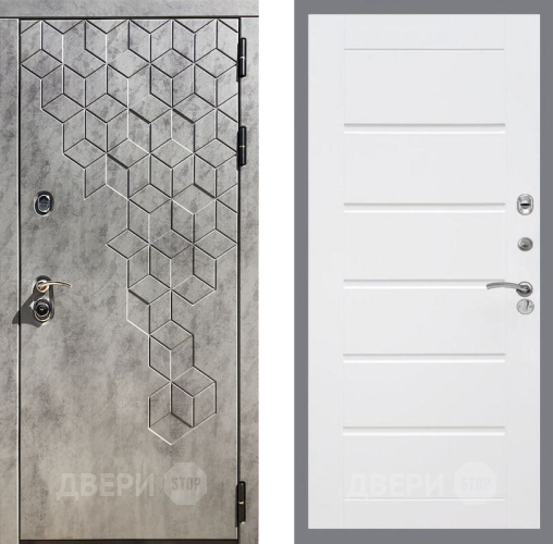 Входная металлическая Дверь Рекс (REX) 23 Сити Белый ясень в Балашихе