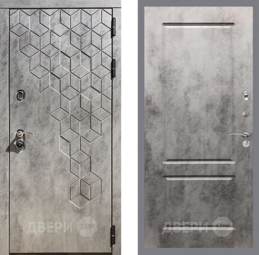 Входная металлическая Дверь Рекс (REX) 23 FL-117 Бетон темный в Балашихе