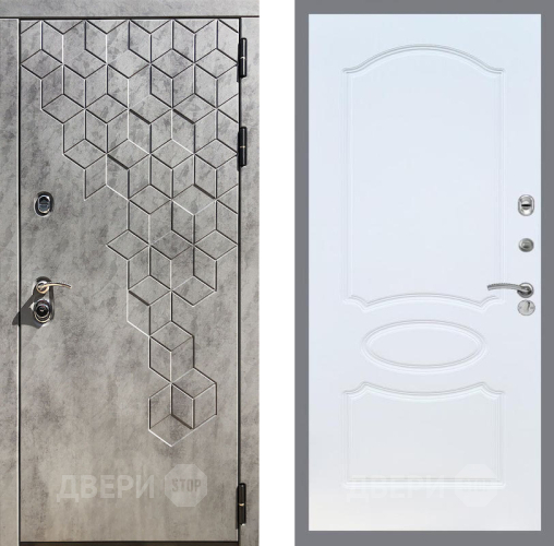 Входная металлическая Дверь Рекс (REX) 23 FL-128 Белый ясень в Балашихе