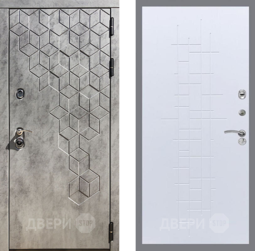 Входная металлическая Дверь Рекс (REX) 23 FL-289 Белый ясень в Балашихе