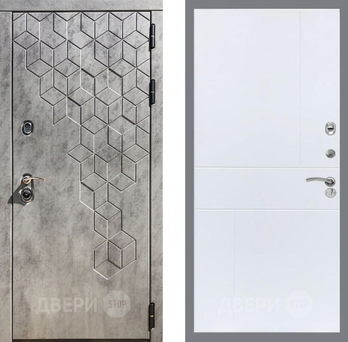 Входная металлическая Дверь Рекс (REX) 23 FL-290 Силк Сноу в Балашихе