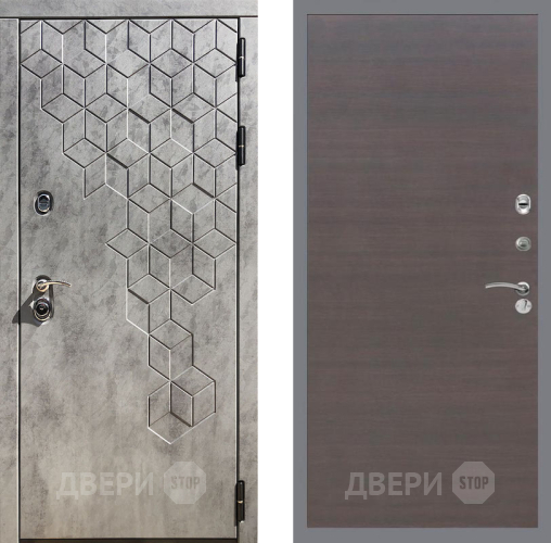 Входная металлическая Дверь Рекс (REX) 23 GL венге поперечный в Балашихе