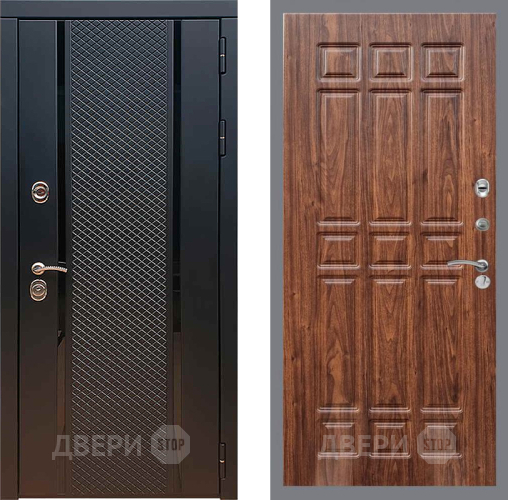 Входная металлическая Дверь Рекс (REX) 25 FL-33 орех тисненый в Балашихе