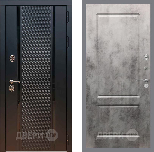 Входная металлическая Дверь Рекс (REX) 25 FL-117 Бетон темный в Балашихе