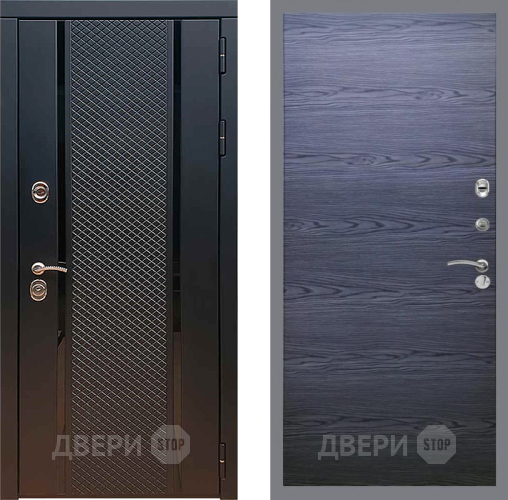 Входная металлическая Дверь Рекс (REX) 25 GL Дуб тангенальный черный в Балашихе