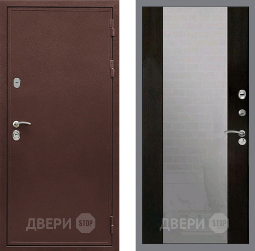 Входная металлическая Дверь Рекс (REX) 5 металл 3 мм СБ-16 Зеркало Венге в Балашихе