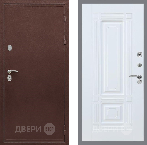 Входная металлическая Дверь Рекс (REX) 5 металл 3 мм FL-2 Силк Сноу в Балашихе