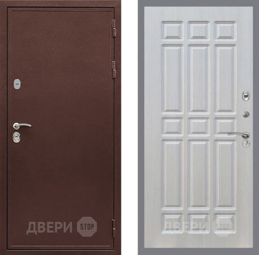 Входная металлическая Дверь Рекс (REX) 5 металл 3 мм FL-33 Лиственница беж в Балашихе