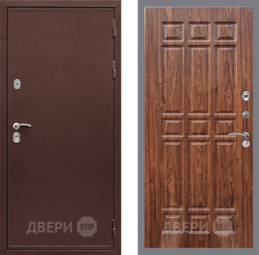 Входная металлическая Дверь Рекс (REX) 5 металл 3 мм FL-33 орех тисненый в Балашихе