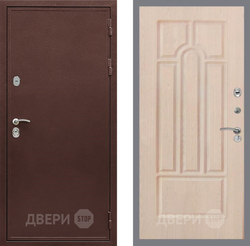 Входная металлическая Дверь Рекс (REX) 5 металл 3 мм FL-58 Беленый дуб в Балашихе