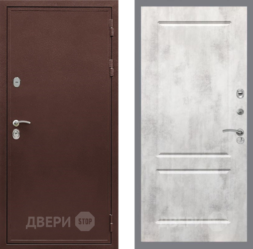 Дверь Рекс (REX) 5 металл 3 мм FL-117 Бетон светлый в Балашихе