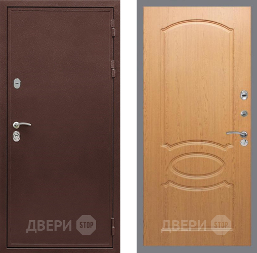 Входная металлическая Дверь Рекс (REX) 5 металл 3 мм FL-128 Дуб в Балашихе