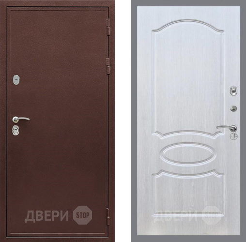 Дверь Рекс (REX) 5 металл 3 мм FL-128 Лиственница беж в Балашихе