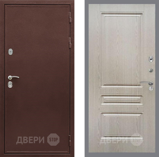 Входная металлическая Дверь Рекс (REX) 5 металл 3 мм FL-243 Беленый дуб в Балашихе
