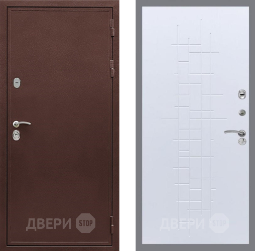 Дверь Рекс (REX) 5 металл 3 мм FL-289 Белый ясень в Балашихе
