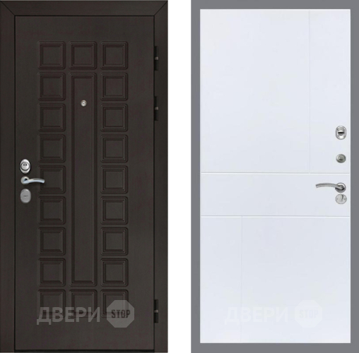 Входная металлическая Дверь Рекс (REX) Сенатор Cisa FL-290 Силк Сноу в Балашихе