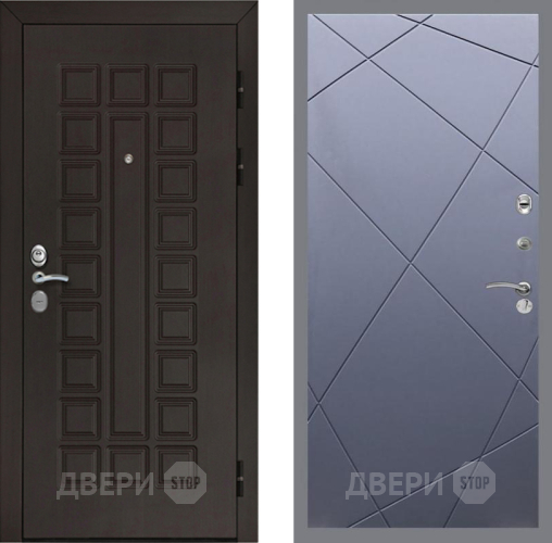 Входная металлическая Дверь Рекс (REX) Сенатор Cisa FL-291 Силк титан в Балашихе