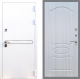 Входная металлическая Дверь Стоп Лайн Вайт ФЛ-128 Сандал белый в Балашихе