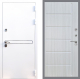 Входная металлическая Дверь Стоп Лайн Вайт ФЛ-102 Сандал белый в Балашихе