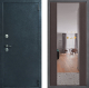 Входная металлическая Дверь Дверной континент ДК-70 Дизайн ФЛЗ-1 Зеркало Венге в Балашихе