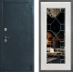 Входная металлическая Дверь Дверной континент ДК-70 Дизайн ФЛ-Тиффани Зеркало Белое дерево в Балашихе