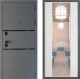 Входная металлическая Дверь Дверной континент Диамант Дизайн ФЛЗ-1 Зеркало Белый софт в Балашихе