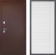 Входная металлическая Дверь Дверной континент Рубикон Медь Дизайн ФЛ-757 Белое Стекло Софт милк в Балашихе